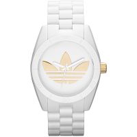 Adidas Uhr ADH2799 Santiago Unisex Herrenuhr Armbanduhr Weiß Gold NEU & OVP