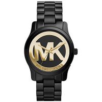 Michael Kors Uhr MK6057 Damenuhr Schwarz Edelstahl Runway Armbanduhr NEU & OVP