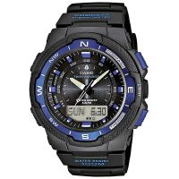 Casio Uhr SGW-500H-2B Herren Analog Digital Schwarz Blau Watch Men NEU & OVP
