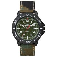 Timex Uhr T49965 EXPEDITION Uplander Textilarmband Grün Black Watch NEU & OVP