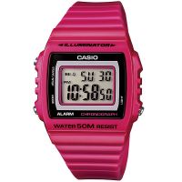 Casio Digitaluhr W-215H-4A Armbanduhr Herren Damen Pink Schwarz watch NEU & OVP