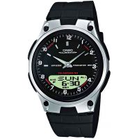 Casio Uhr AW-80-1A Analog Digitaluhr Herren Damen Schwarz Silber Watch NEU & OVP