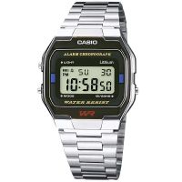 Casio Uhr A163WA-1Q Retro Digitaluhr Armbanduhr Herren Damen Schwarz NEU & OVP