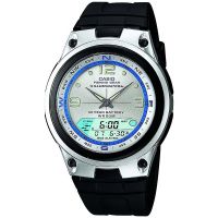 Casio Uhr AW-82-7AVES Analog Digitaluhr Herren Damen Silber Blau Watch NEU & OVP