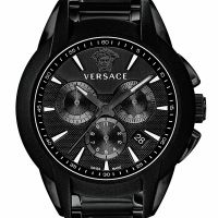 Versace Uhr M8C60D008S060 Herrenuhr Chrono Schwarz Edelstahl Watch NEU & OVP