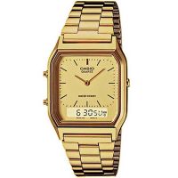 Casio Uhr AQ-230GA-9DMQ Analog Digital Herren Damen Gold Datum Watch NEU & OVP