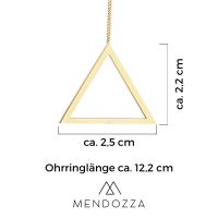 Mendozza Ohrringe MJ-EA02392L Damen Ohrhänger Gold Dreieck