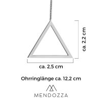 Mendozza Ohrringe MJ-EA01392L Damen Ohrhänger Silber Dreieck