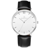 Mendozza Uhr MW-RS0100H-LN White Moon Armbanduhr Leder Weiß Silber