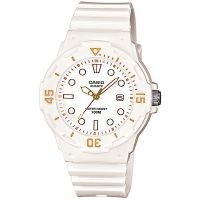 Casio Uhr LRW-200H-7E2 Armbanduhr Damen Weiß Gold Datum Watch Women NEU & OVP