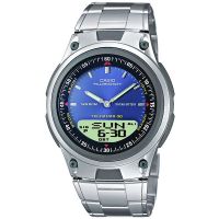 Casio Uhr AW-80D-2A Armbanduhr Analog Digital Herren Blau Silber Watch NEU & OVP