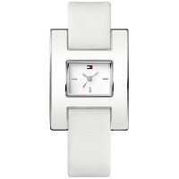 Tommy Hilfiger Uhr 1781099 Damenuhr Weiß Silber Leder Armbanduhr NEU & OVP