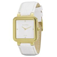 Pandora Damen Uhr 812031WH Leder Armband Weiß Gold Lady Watch NEU & OVP