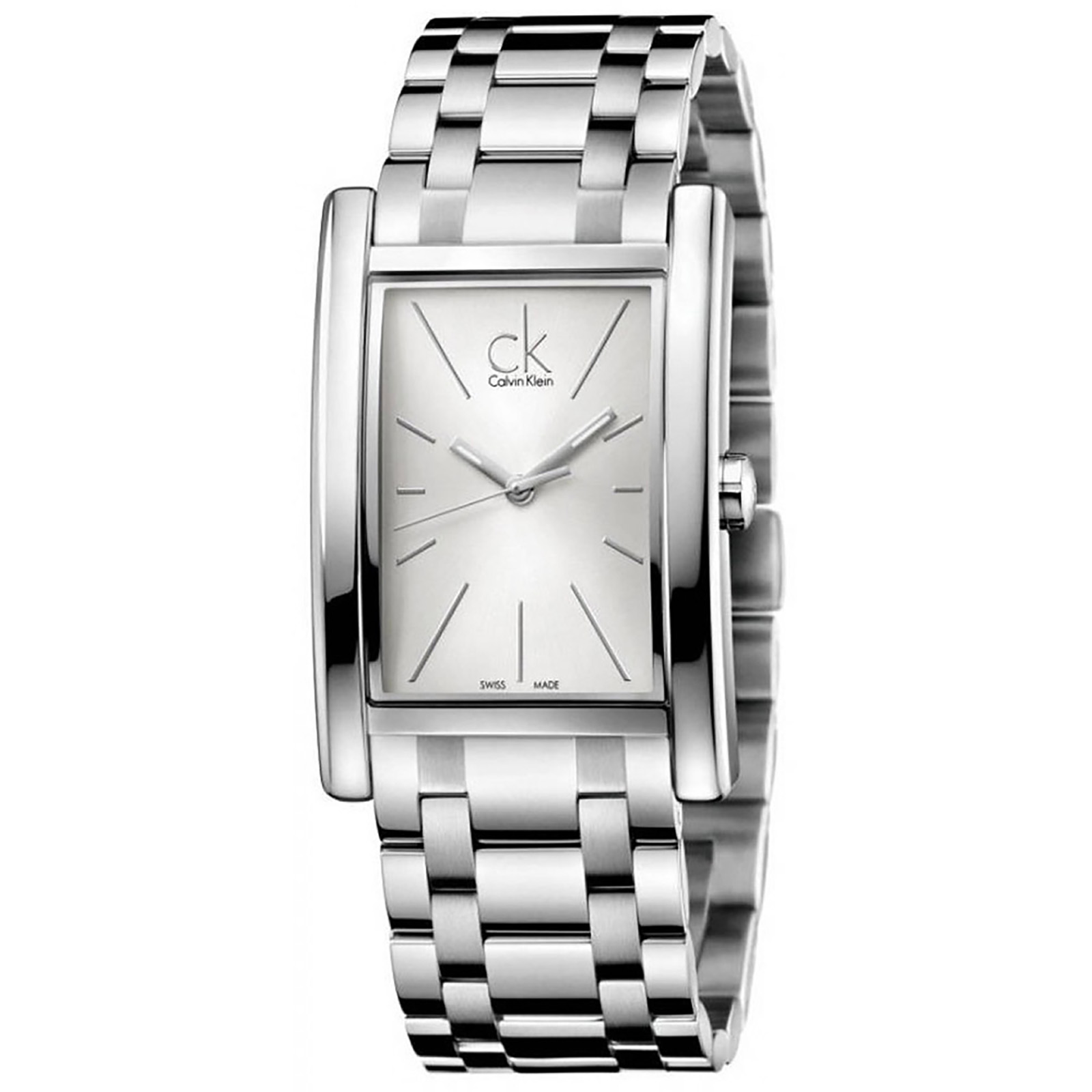 Calvin Klein Uhr K4P21146 Refine Herren Edelstahl Silber Swiss Made NEU &  OVP