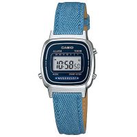Casio Uhr LA670WL-2A2D Digital Damen Armbanduhr Jeans Blau Schwarz NEU & OVP