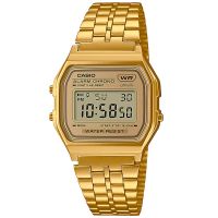 Casio Uhr A158WETG-9AEF Retro Digitaluhr Armbanduhr Herren Damen Gold NEU & OVP