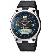 Casio Uhr AW-82-1AVES Analog Digital Herren Damen Schwarz Blau Watch NEU & OVP