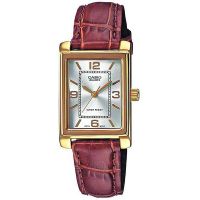 Casio Uhr LTP-1234PGL-7A Damen Armbanduhr Leder Silber Braun Gold watch NEU & OVP
