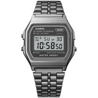 Casio Uhr A158WETB-1AEF Retro Digitaluhr Armbanduhr Herren Damen Schwarz NEU & OVP