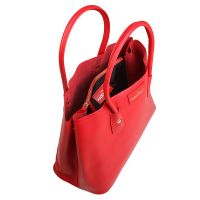 Made in Italia Handtasche Fatima Saffiano Rosso Damen Rot Bag Women NEU & OVP