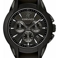 Versace Uhr M8C60D008S009 Herrenuhr Chrono Schwarz Edelstahl Watch NEU & OVP